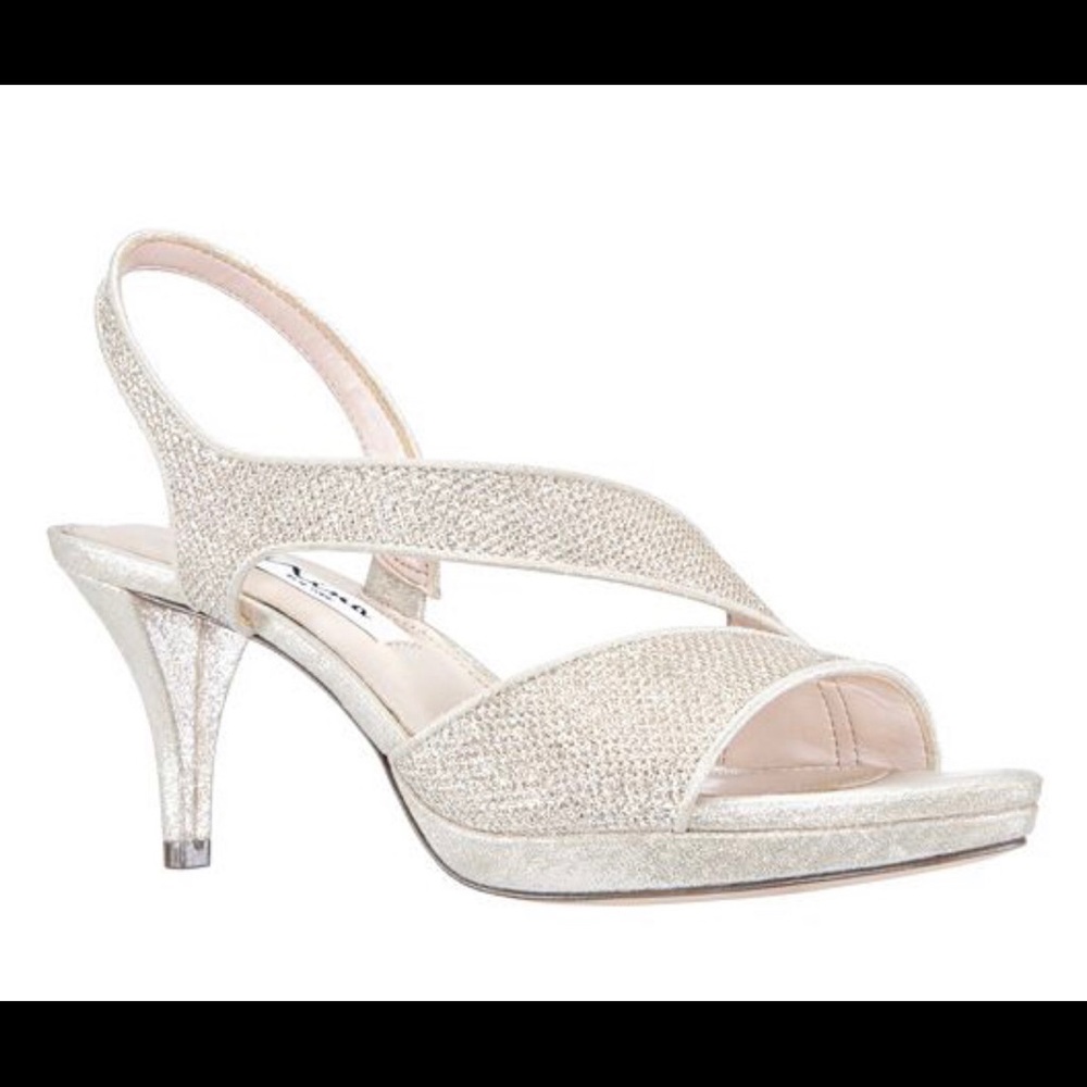 Nina Nasreen Gold Sandal in original box